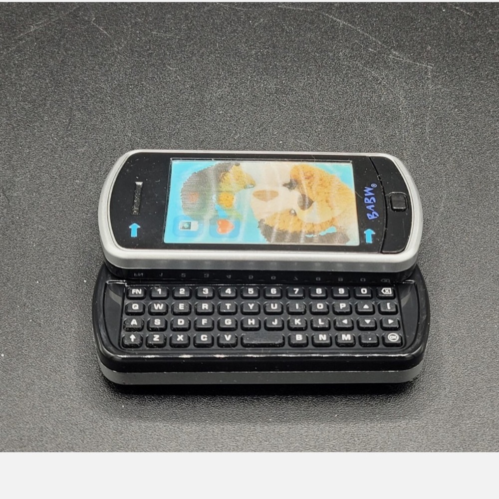 Build A Bear Slide Keyboard Black Cell Phone Toy Accessory w/ Slider Keyboard